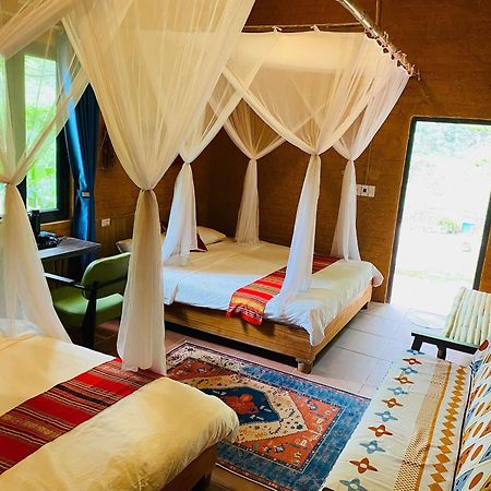 Pu Luong Homestay & Tours Huong Ba Thuoc Exterior foto