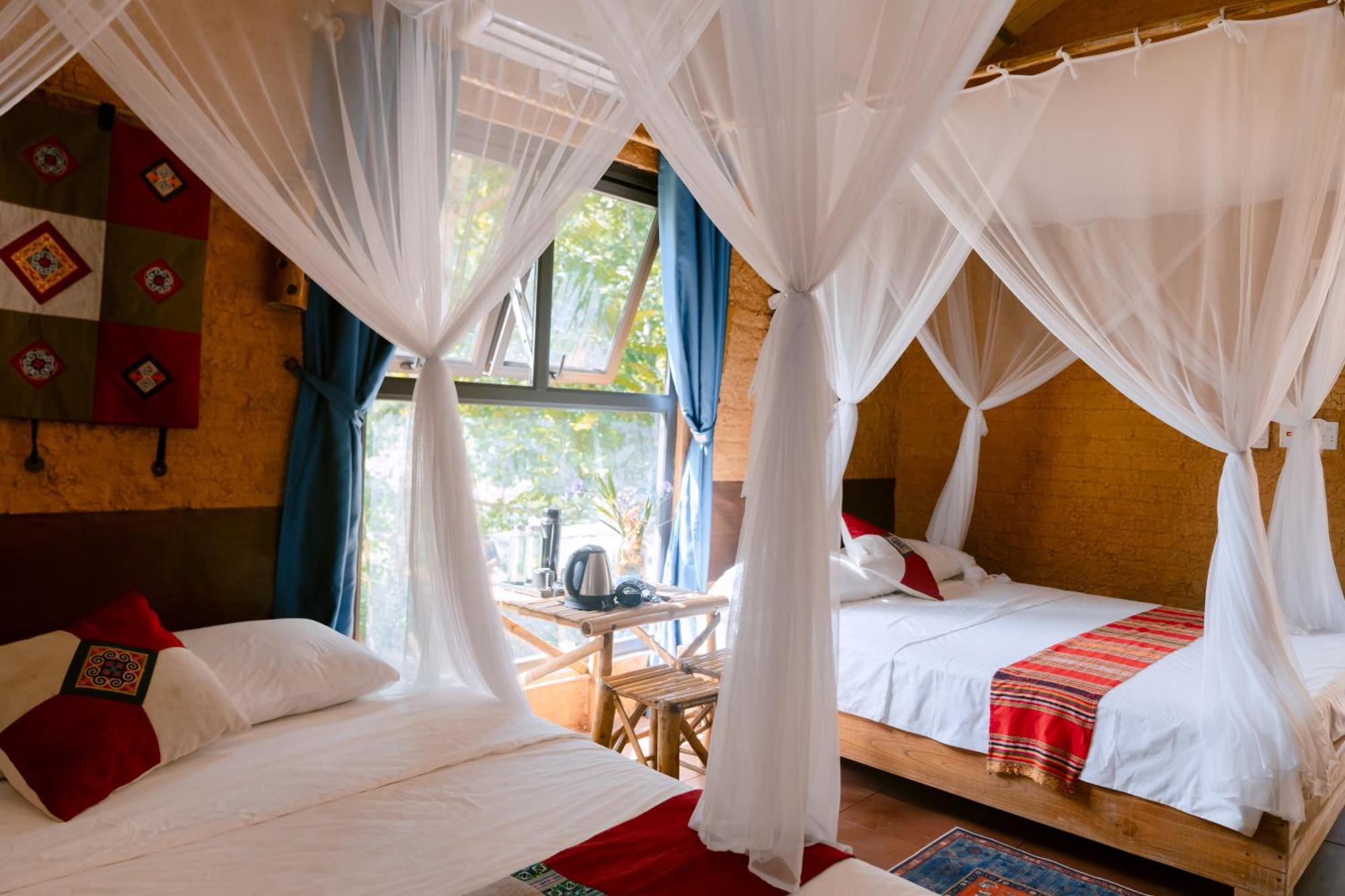 Pu Luong Homestay & Tours Huong Ba Thuoc Exterior foto