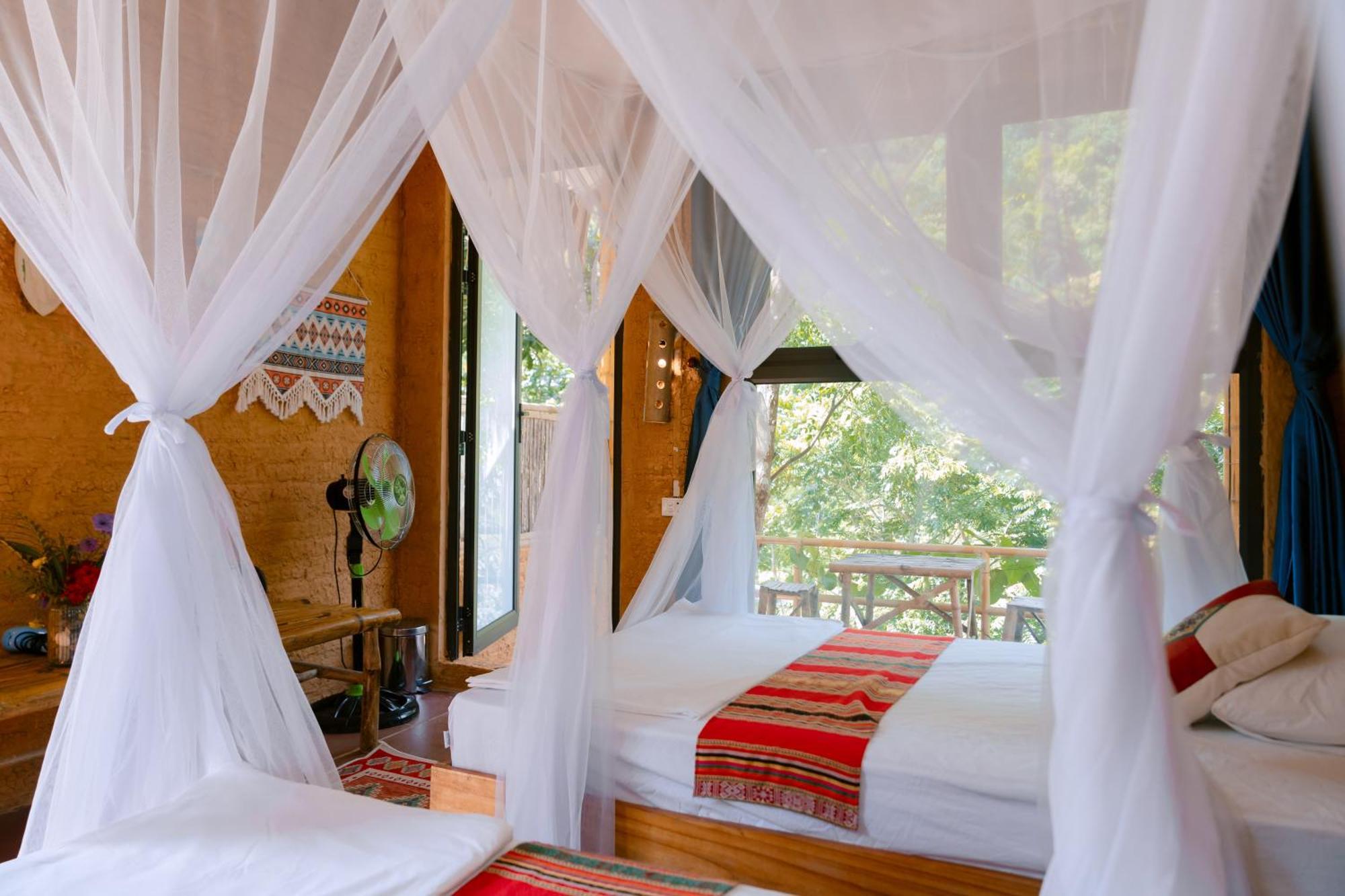 Pu Luong Homestay & Tours Huong Ba Thuoc Exterior foto